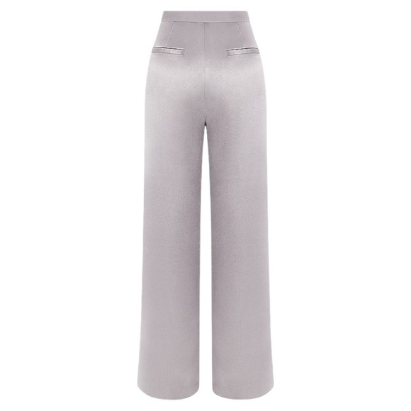 NWOT house of CB ALIVIA O GREY SATIN TROUSERS - Picture 15 of 16